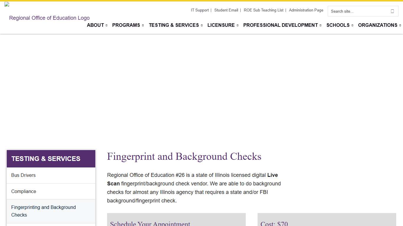 Fingerprinting and Background Checks | Testing & Services