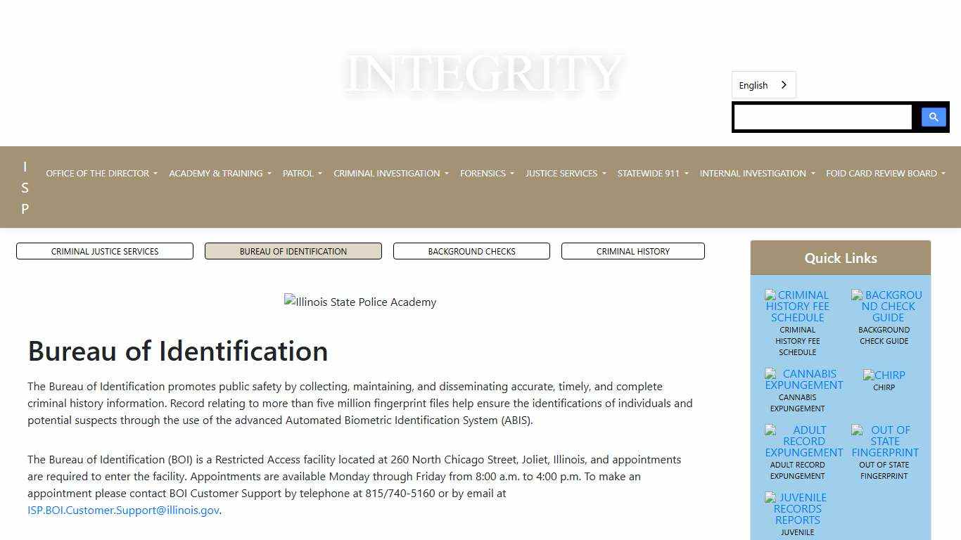 Bureau of Identification