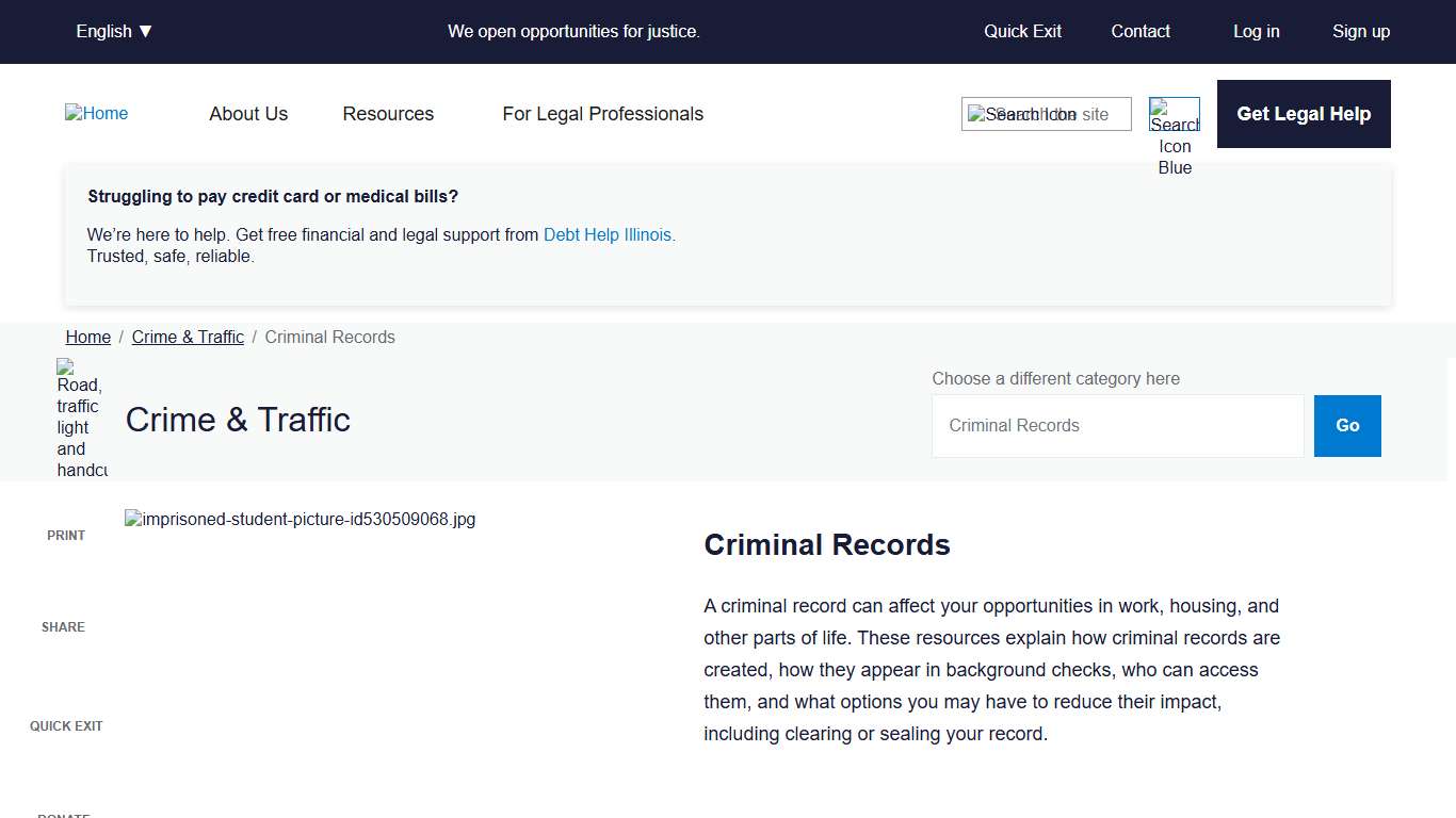 Criminal Records resources